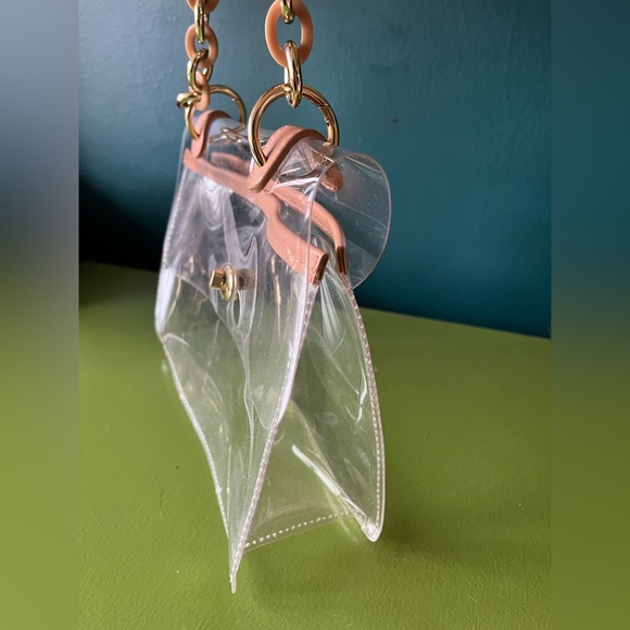 See through purse with brass strap - Picture 4 of 4